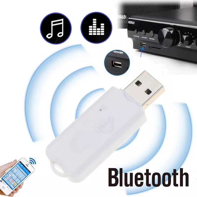 adaptateur bluetooth usb transmeter transmet la musique de mon smartphone  vers mon auto-radio et chaine hi-fi