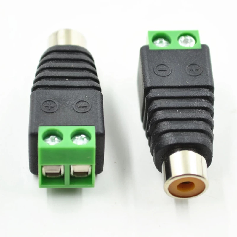 connecteur RCA adaptateur pour câble haut parleurs mâle et femelle pour une  connection rapide 10 pièces