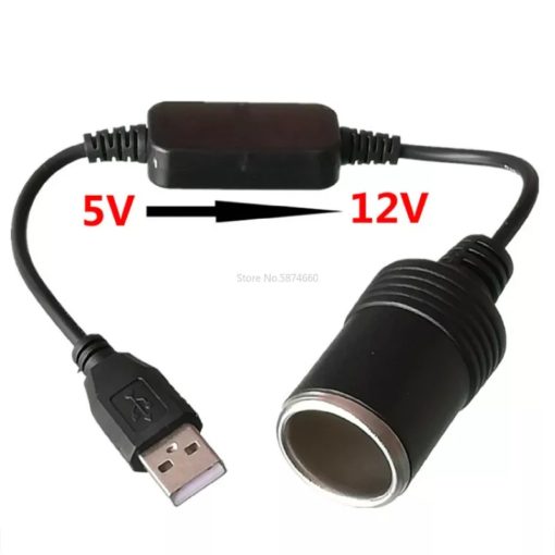 prise USB transformateur 5volt vers 12volt allume cigare fonctionne dans le véhicule ou avec une batterie portative
